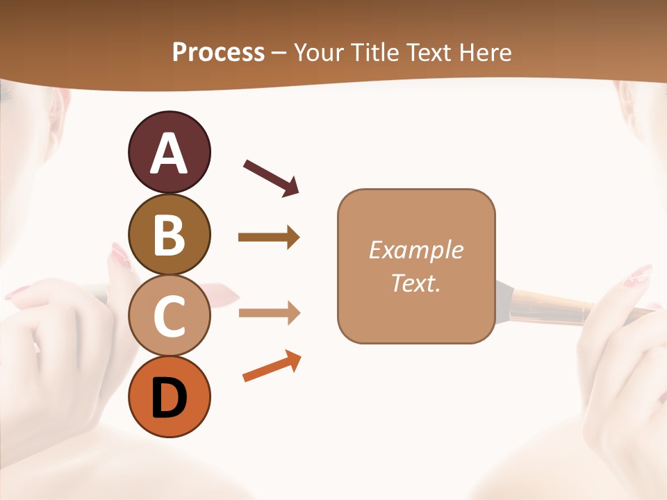 Brush Cosmetics Pink PowerPoint Template