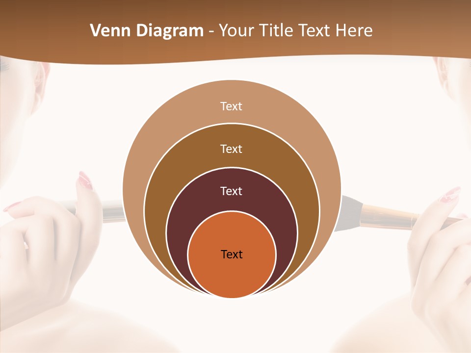 Brush Cosmetics Pink PowerPoint Template