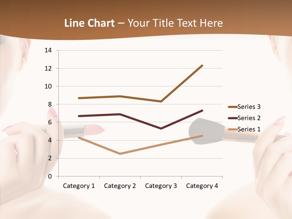 Brush Cosmetics Pink PowerPoint Template