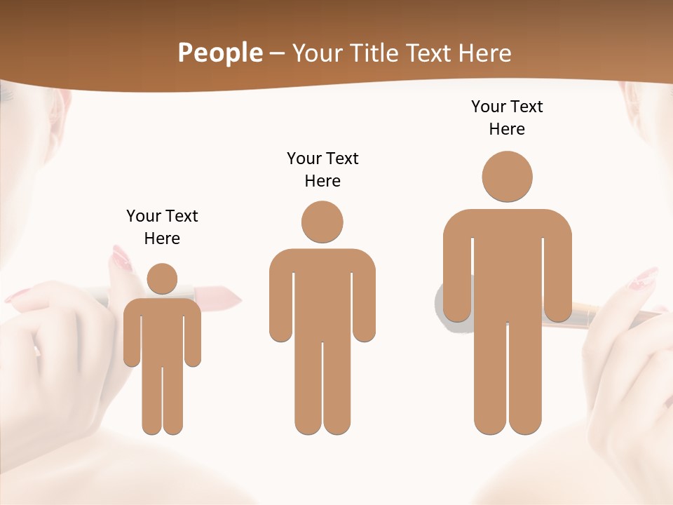 Brush Cosmetics Pink PowerPoint Template