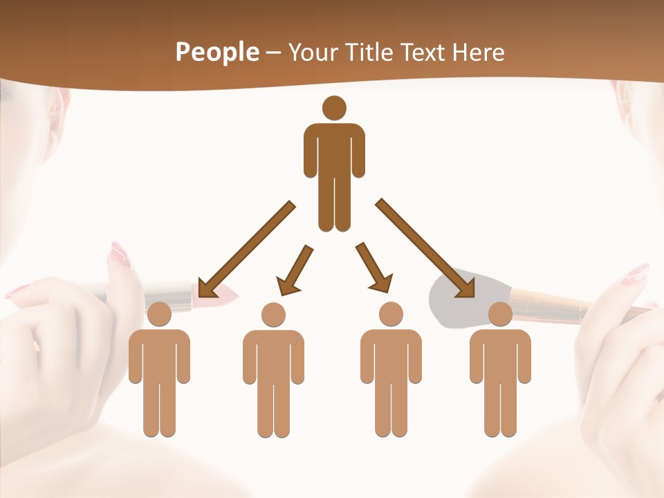 Brush Cosmetics Pink PowerPoint Template