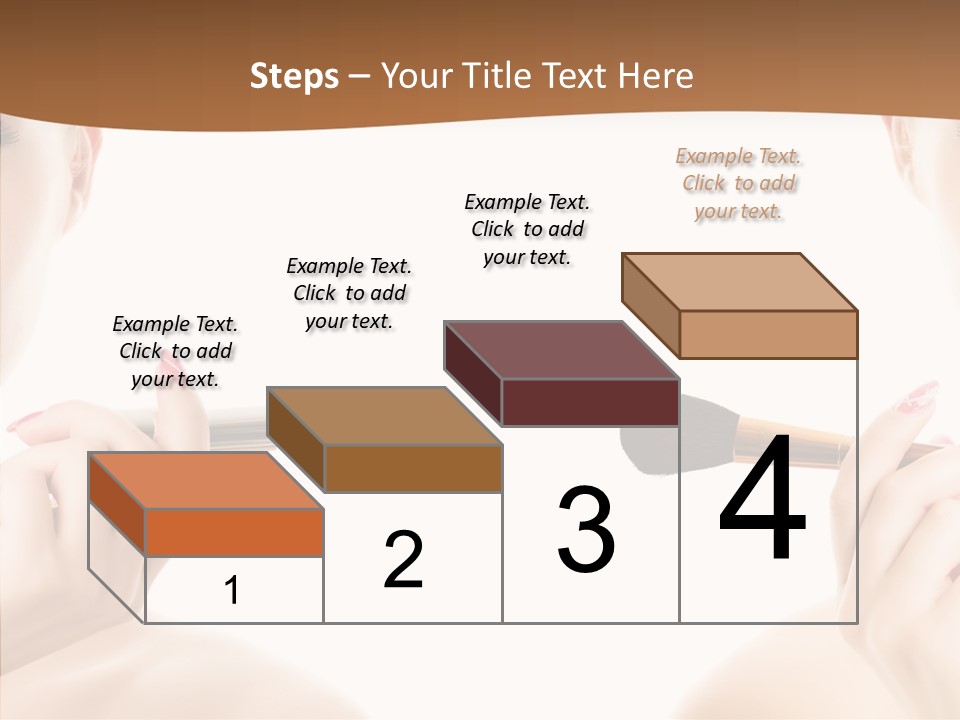 Brush Cosmetics Pink PowerPoint Template