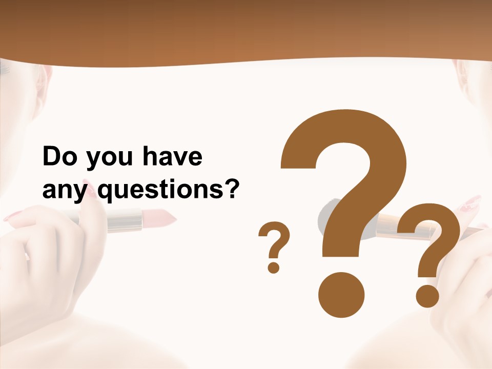 Brush Cosmetics Pink PowerPoint Template