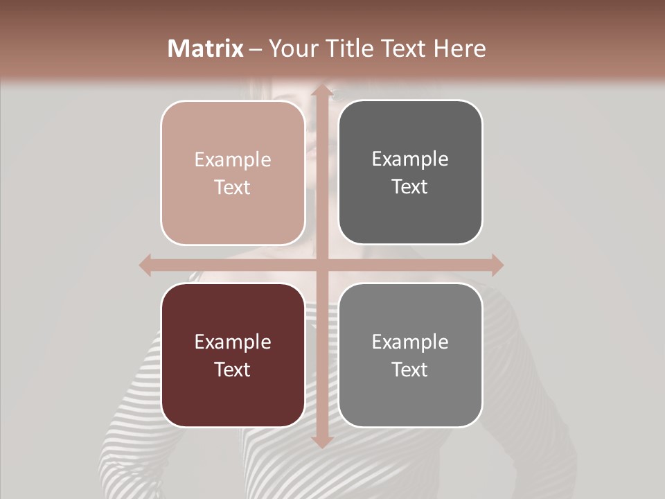 Young Head Female PowerPoint Template