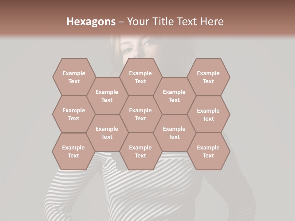 Young Head Female PowerPoint Template