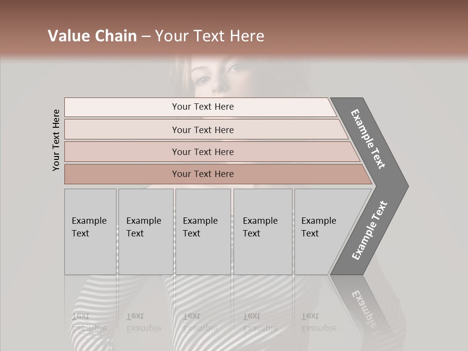 Young Head Female PowerPoint Template