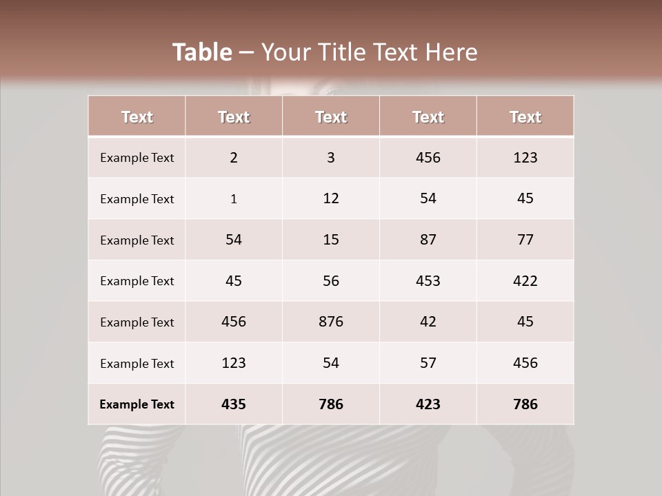 Young Head Female PowerPoint Template