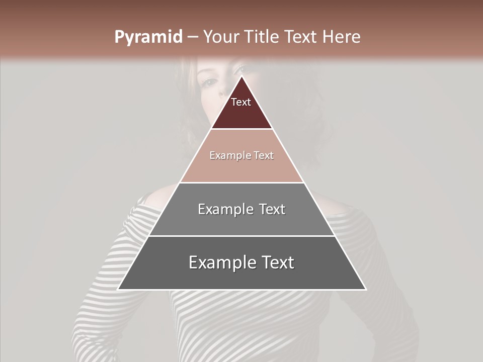 Young Head Female PowerPoint Template