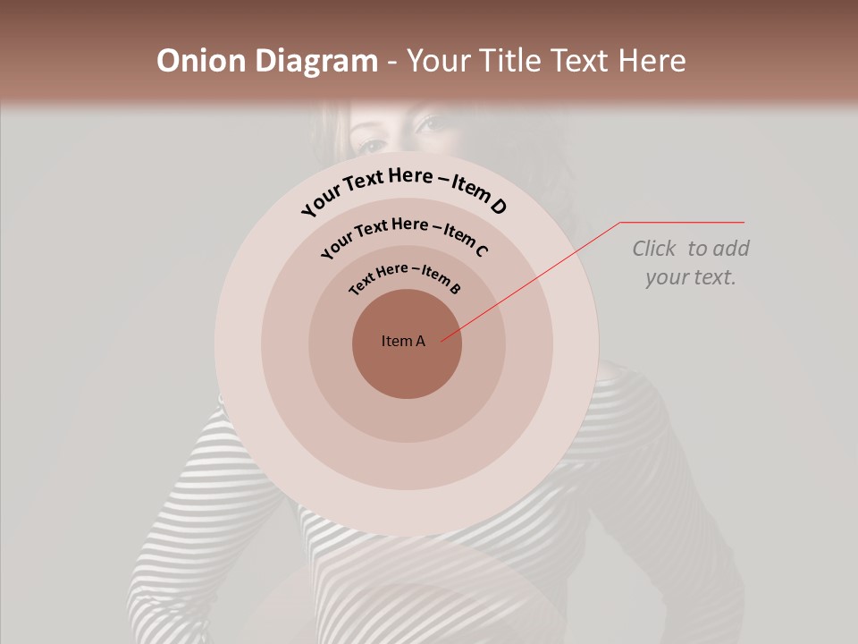 Young Head Female PowerPoint Template