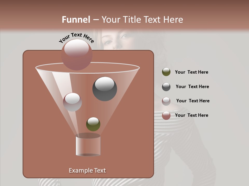 Young Head Female PowerPoint Template