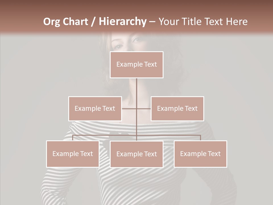 Young Head Female PowerPoint Template