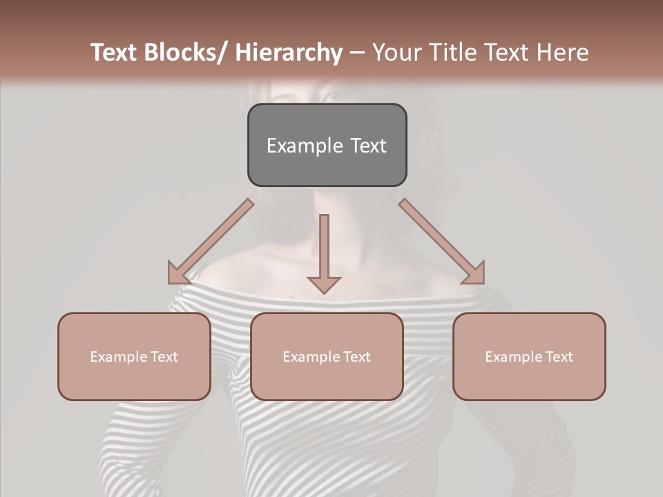 Young Head Female PowerPoint Template