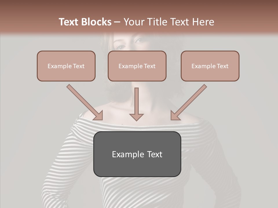 Young Head Female PowerPoint Template