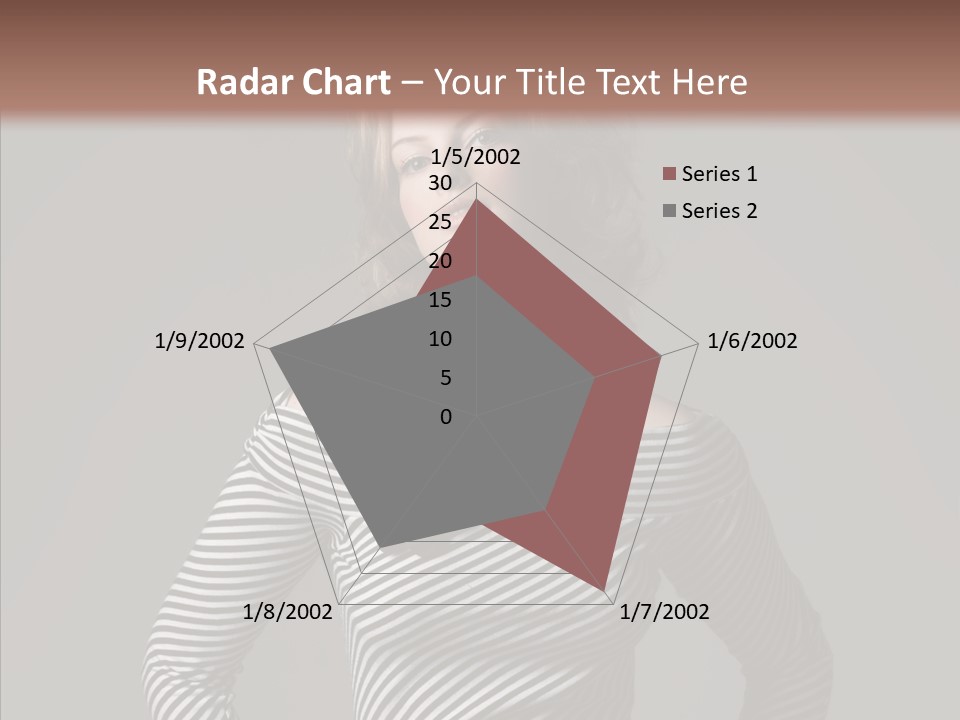 Young Head Female PowerPoint Template