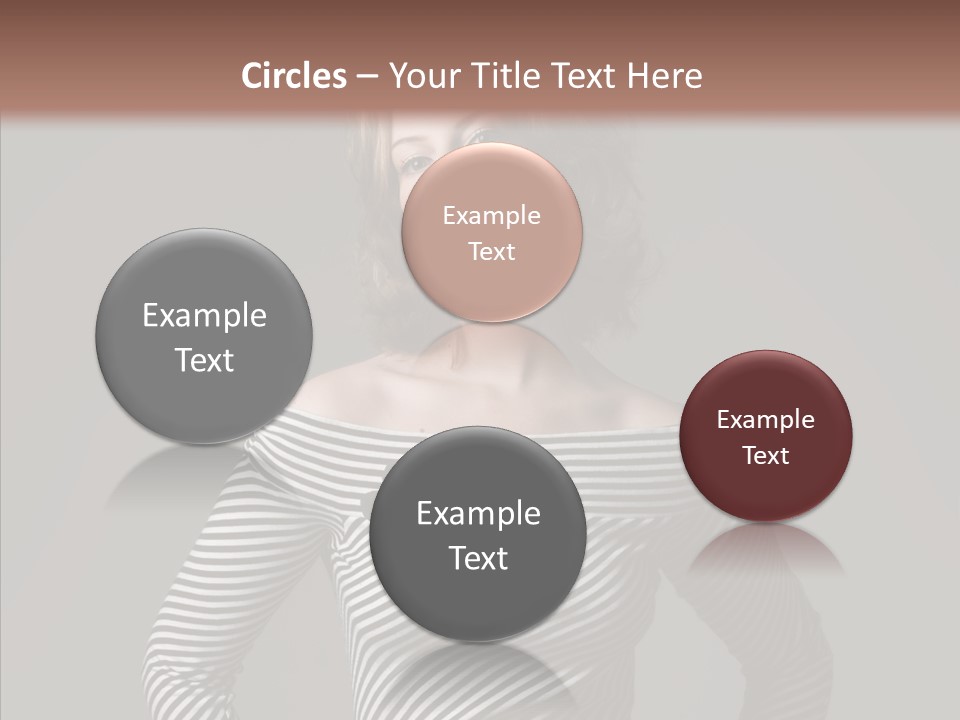 Young Head Female PowerPoint Template