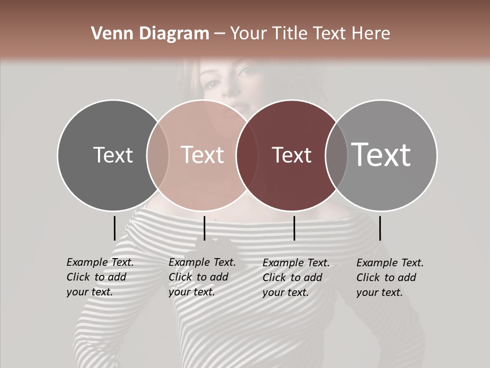 Young Head Female PowerPoint Template