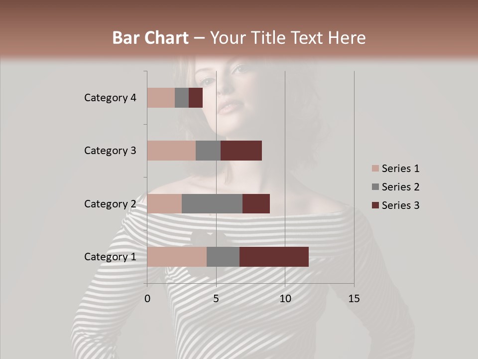 Young Head Female PowerPoint Template