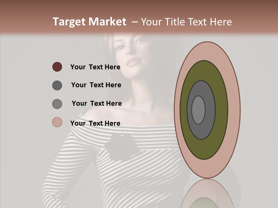 Young Head Female PowerPoint Template