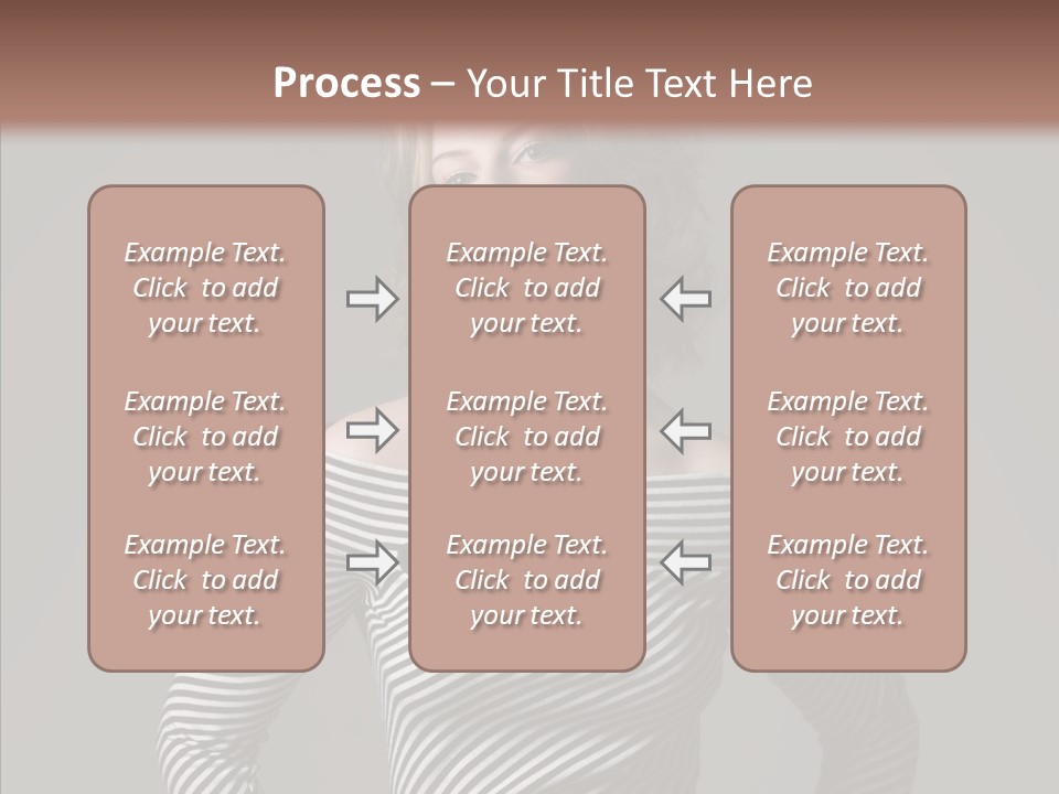 Young Head Female PowerPoint Template