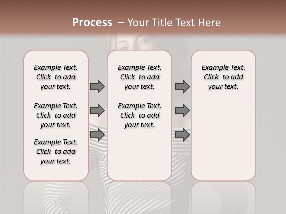 Young Head Female PowerPoint Template