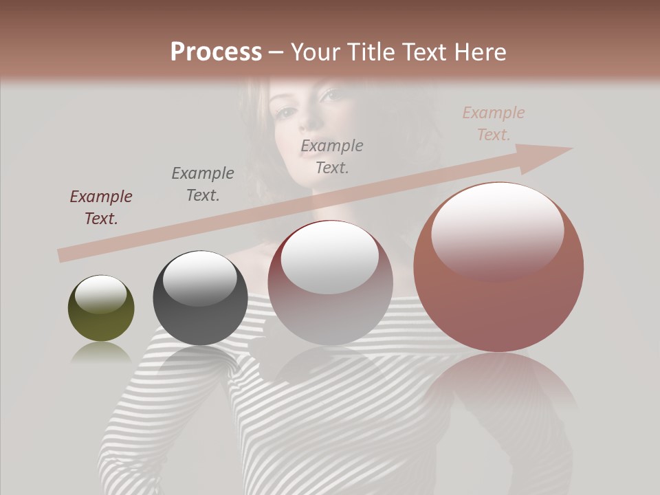 Young Head Female PowerPoint Template