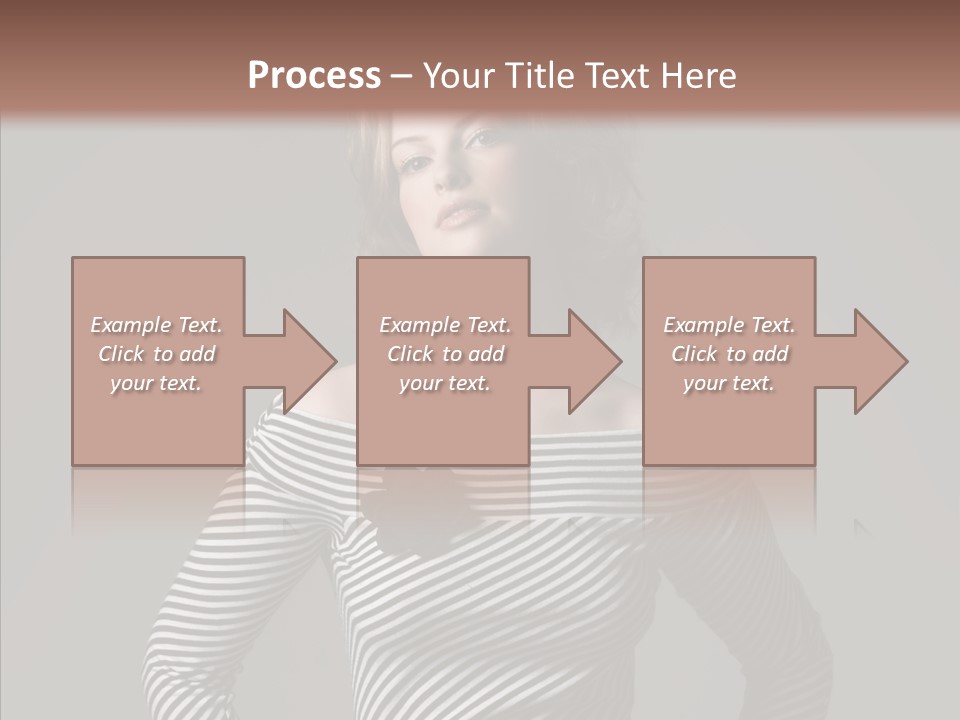 Young Head Female PowerPoint Template