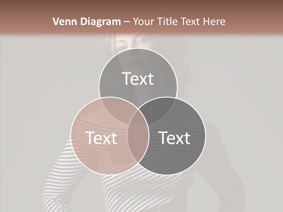 Young Head Female PowerPoint Template