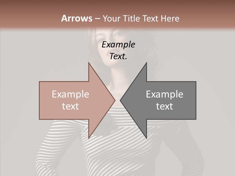 Young Head Female PowerPoint Template