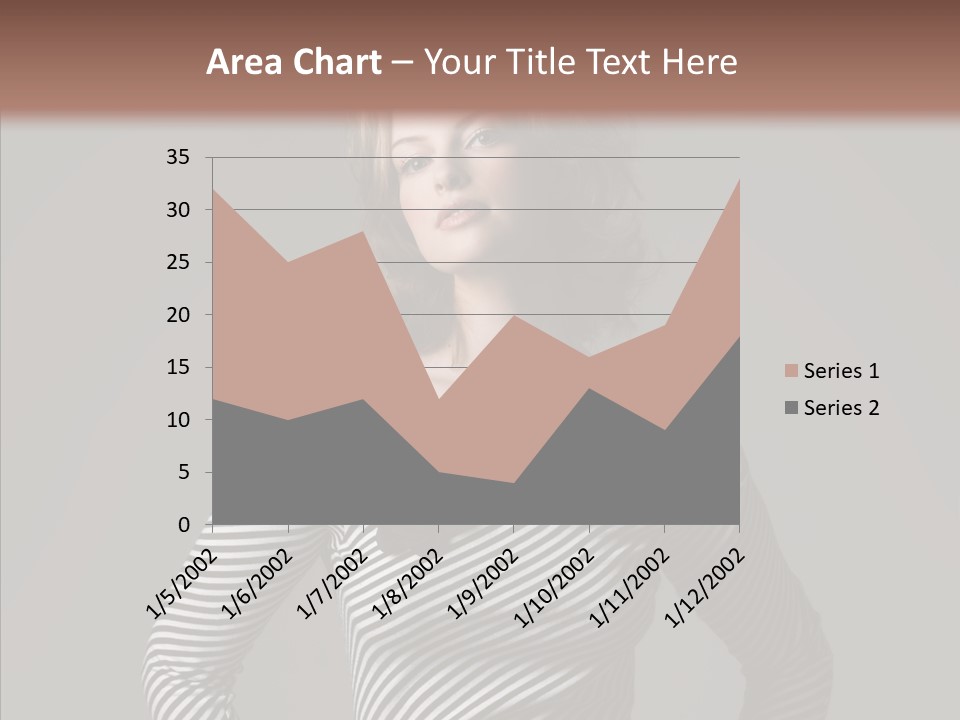 Young Head Female PowerPoint Template