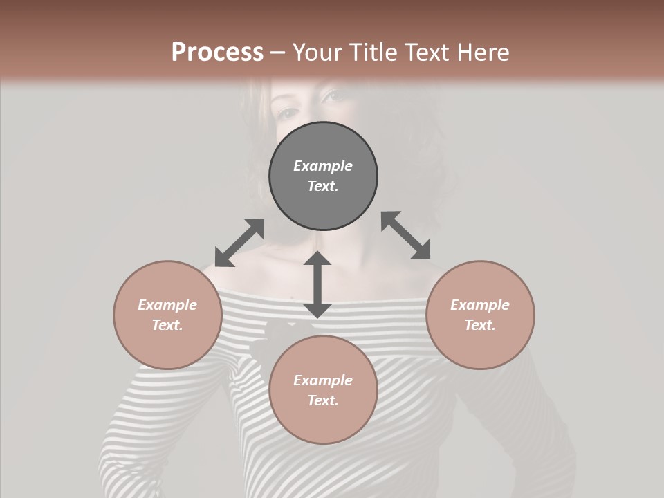 Young Head Female PowerPoint Template