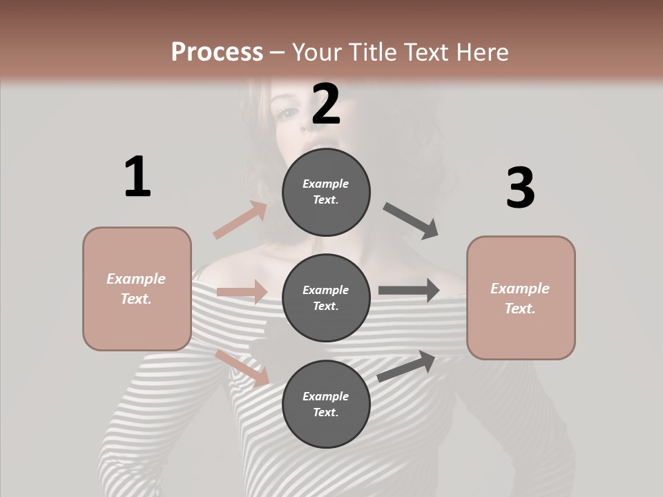 Young Head Female PowerPoint Template