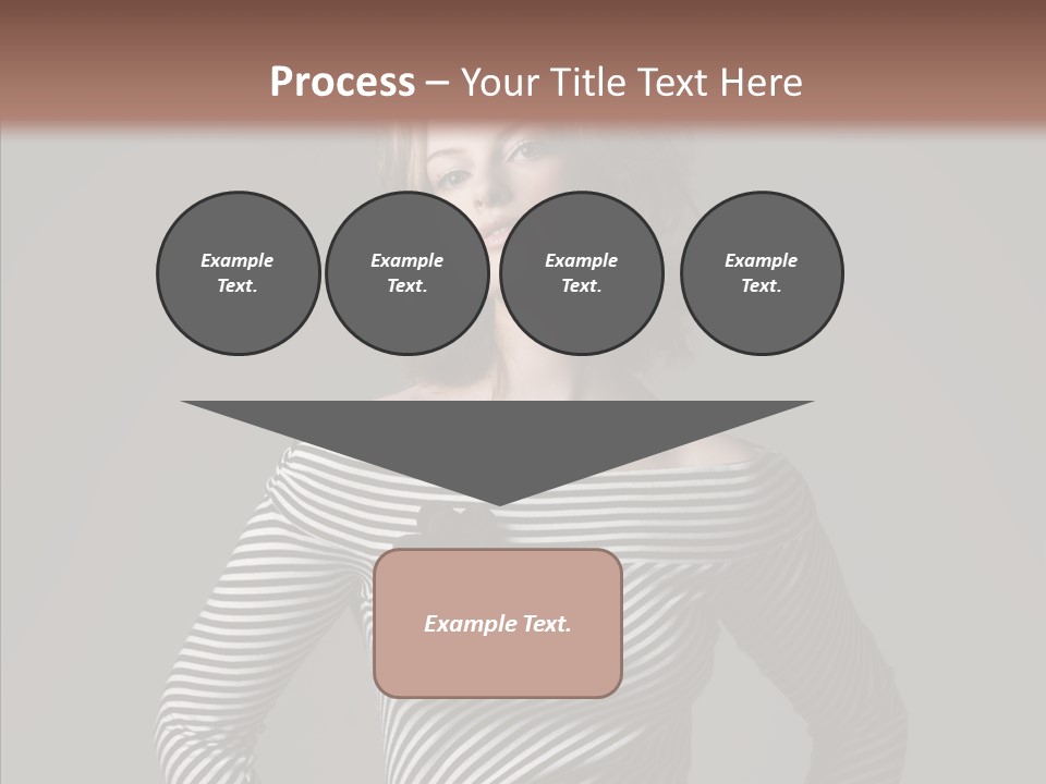 Young Head Female PowerPoint Template