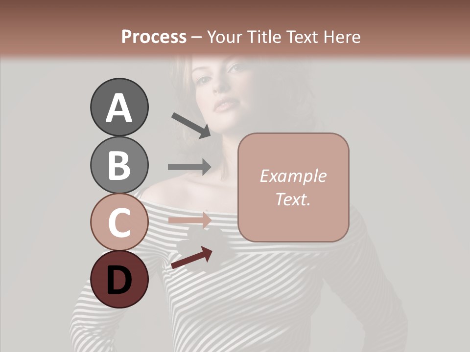 Young Head Female PowerPoint Template