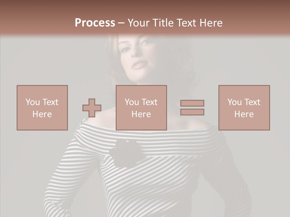 Young Head Female PowerPoint Template