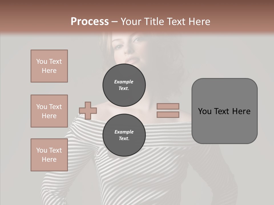 Young Head Female PowerPoint Template