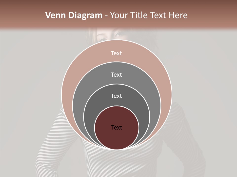 Young Head Female PowerPoint Template