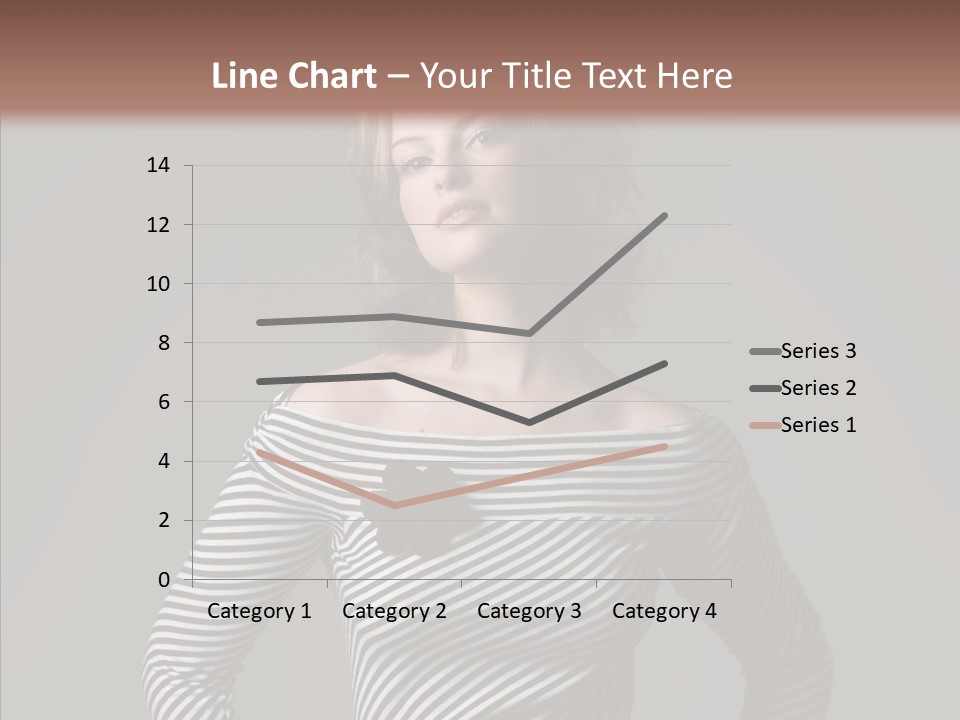 Young Head Female PowerPoint Template