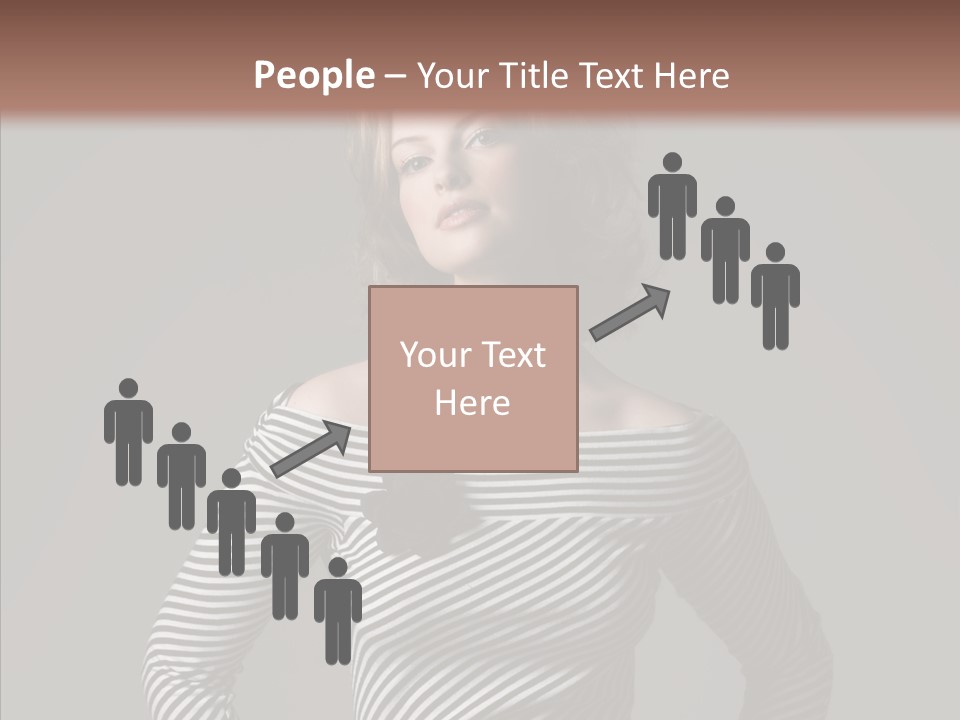 Young Head Female PowerPoint Template