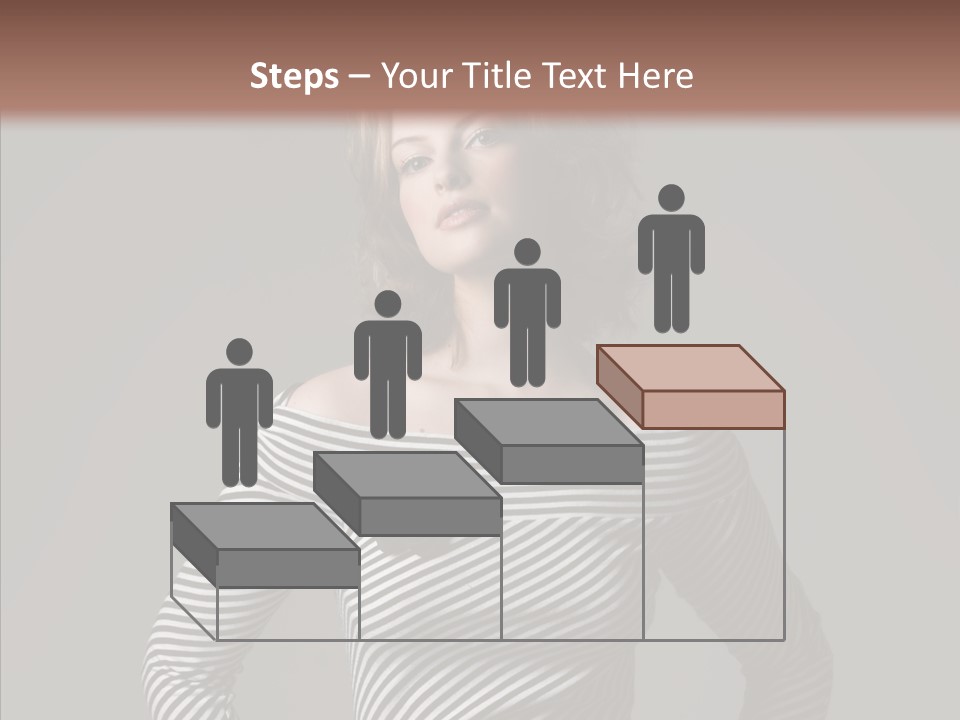 Young Head Female PowerPoint Template