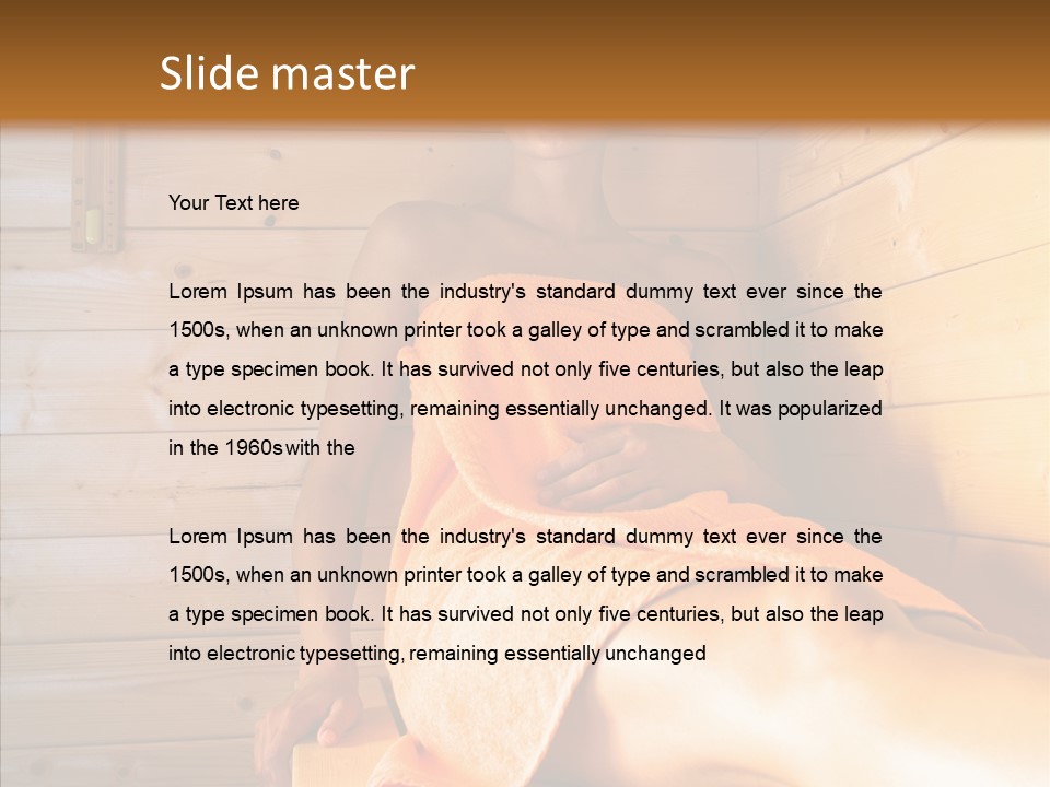 Woman Relaxation Leisure PowerPoint Template