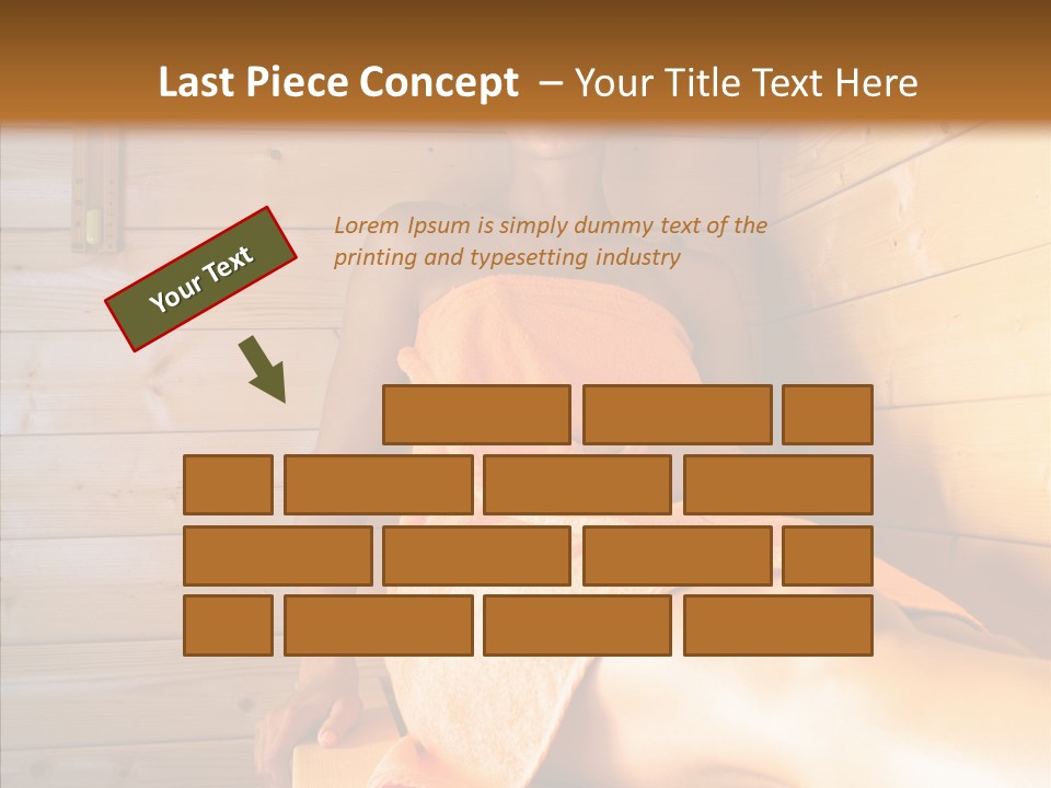 Woman Relaxation Leisure PowerPoint Template