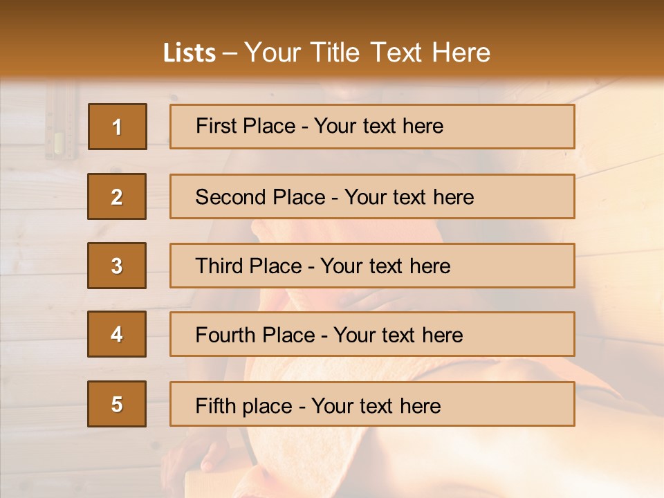 Woman Relaxation Leisure PowerPoint Template