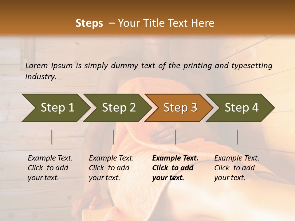 Woman Relaxation Leisure PowerPoint Template