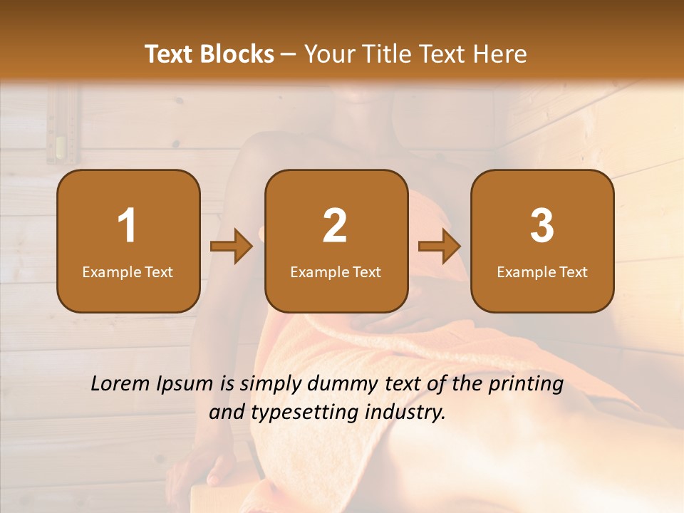 Woman Relaxation Leisure PowerPoint Template