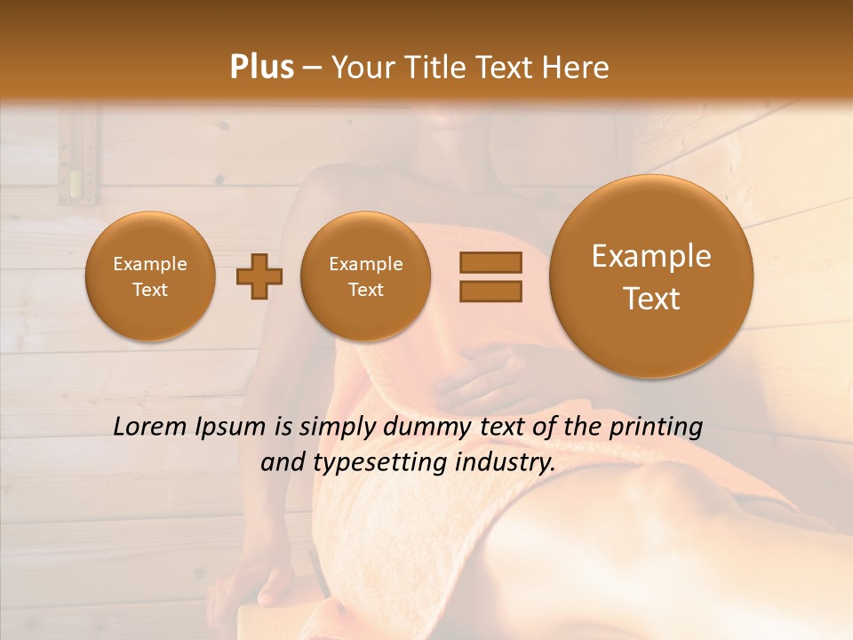 Woman Relaxation Leisure PowerPoint Template