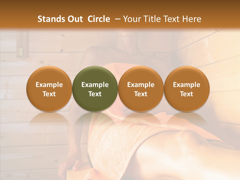 Woman Relaxation Leisure PowerPoint Template