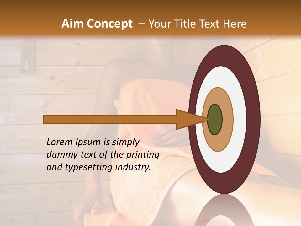 Woman Relaxation Leisure PowerPoint Template