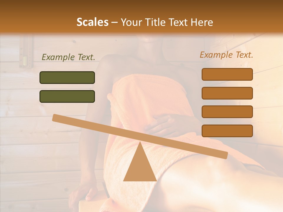 Woman Relaxation Leisure PowerPoint Template