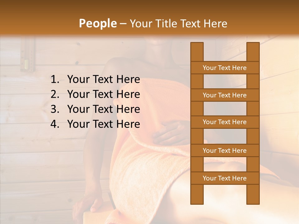 Woman Relaxation Leisure PowerPoint Template