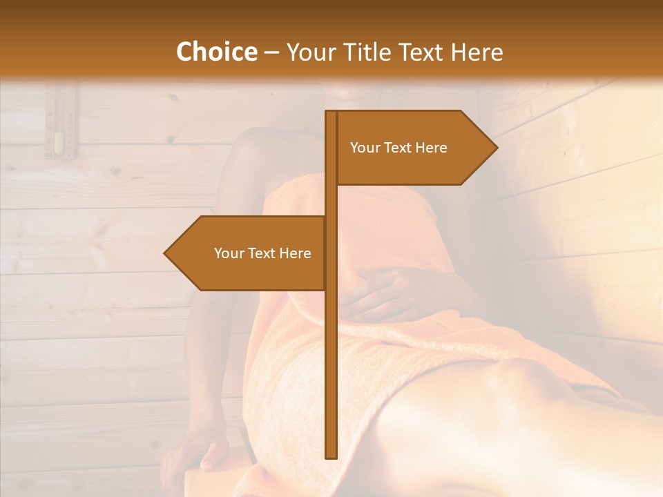 Woman Relaxation Leisure PowerPoint Template